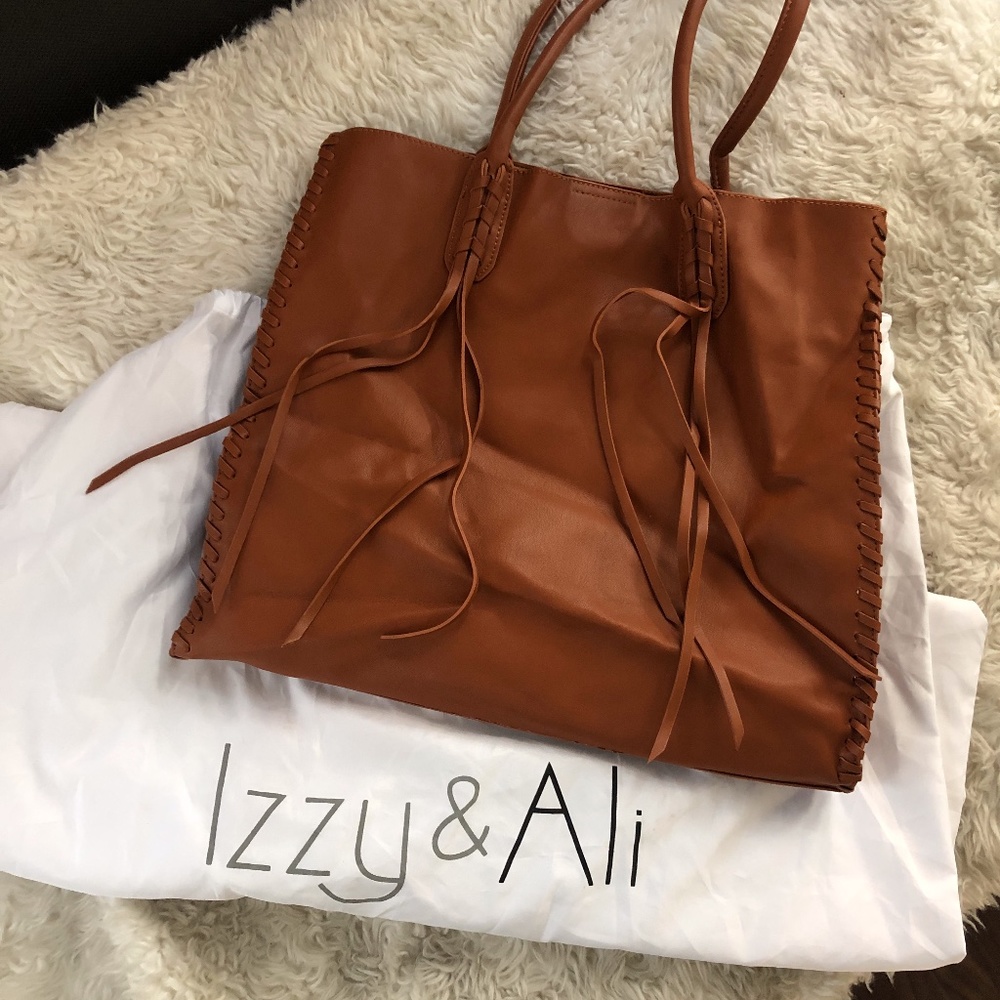 Izzy & Ali Vegan Large Leather Tote bag